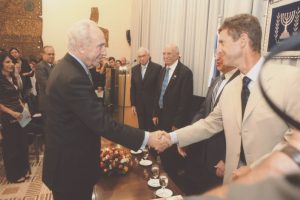 Beny Steinmetz with former President Shimon Peres